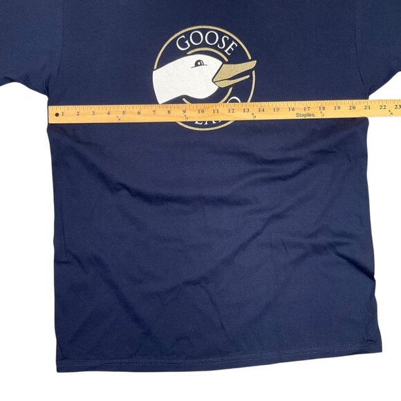 Goose Island Beer T Shirt Mens Large L Navy Blue Short Sleeve Chicago Brewery - Picture 6 of 9